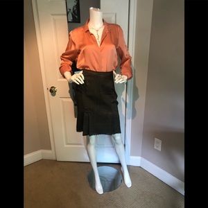 Bebe sculpture pencil skirt in a shiny fabric